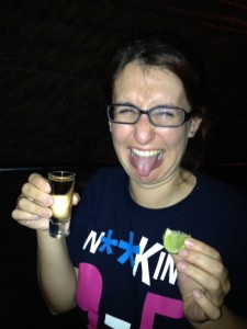 Tequila shot. It burns! Tequila shot. It burns!