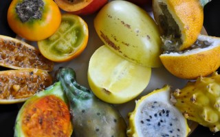 Exotic tropical fruits from Ecuador