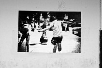 The walls near republica have awesome prints like this