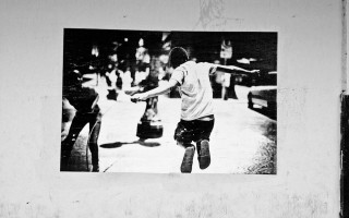 The walls near republica have awesome prints like this