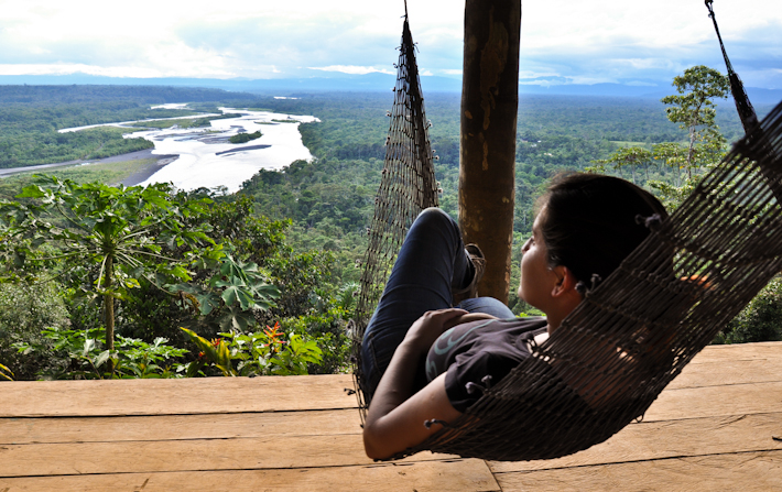 Looking out over the Amazon