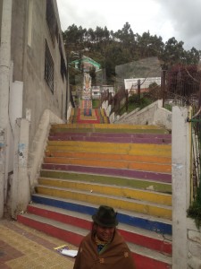 Interesting staircase in an Andean Village Interesting staircase in an Andean Village