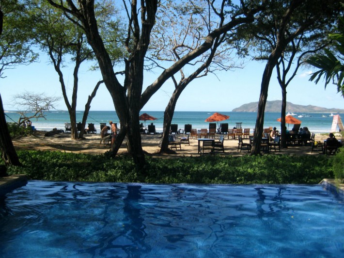 Ocean View from the Pool at the Longasta Beach Club Costa Rica