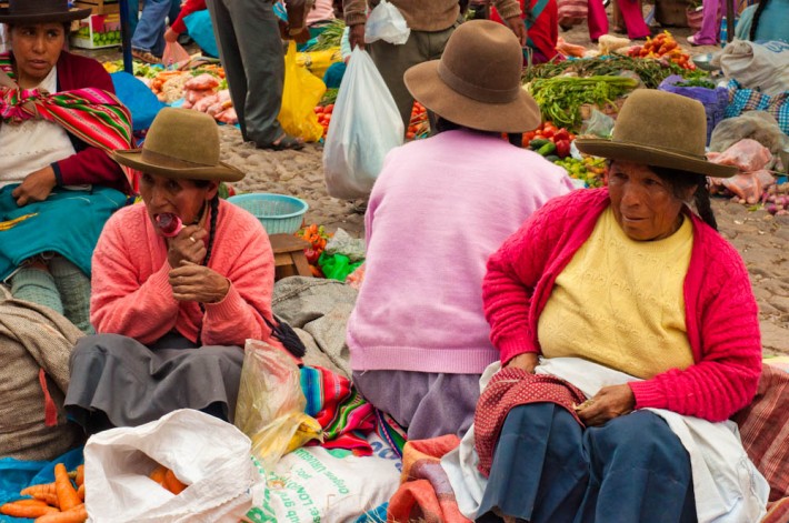 they come from nearby villages to sell their produce